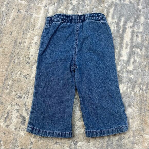 Y2K Faded Glory Denim Pants Embroidered Leg Size 12 months - Picture 2 of 4